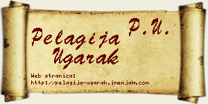 Pelagija Ugarak vizit kartica